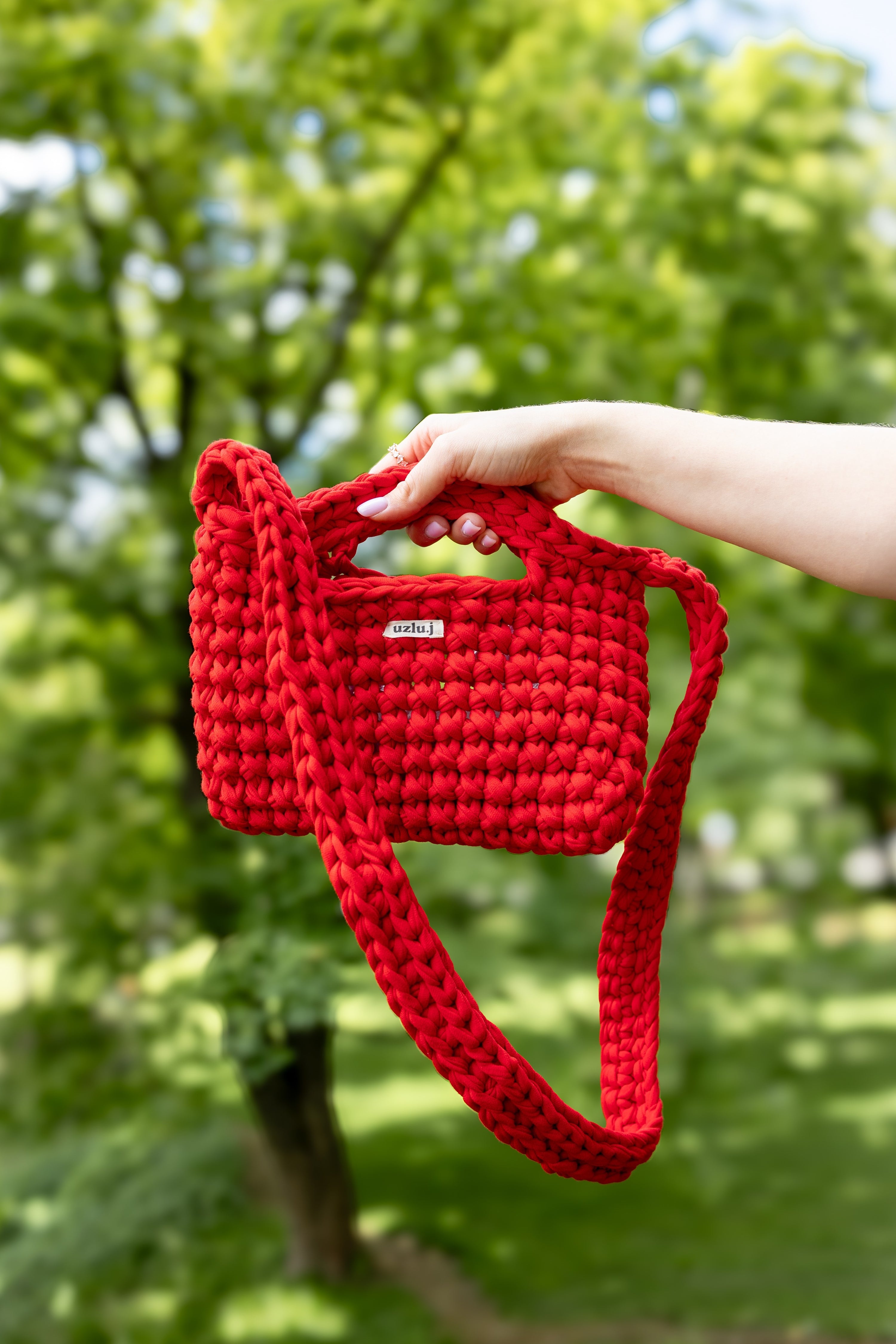 Uzlu.j - crossbody bag MEDA red