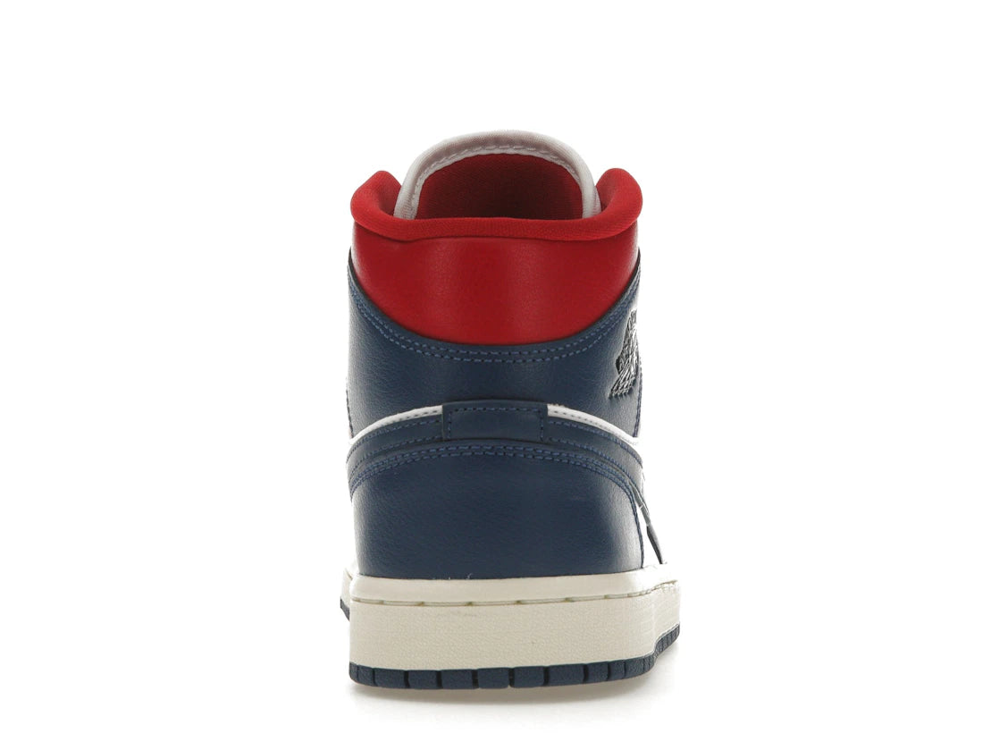 Jordan 1 Mid French Blue Gym Red (W)