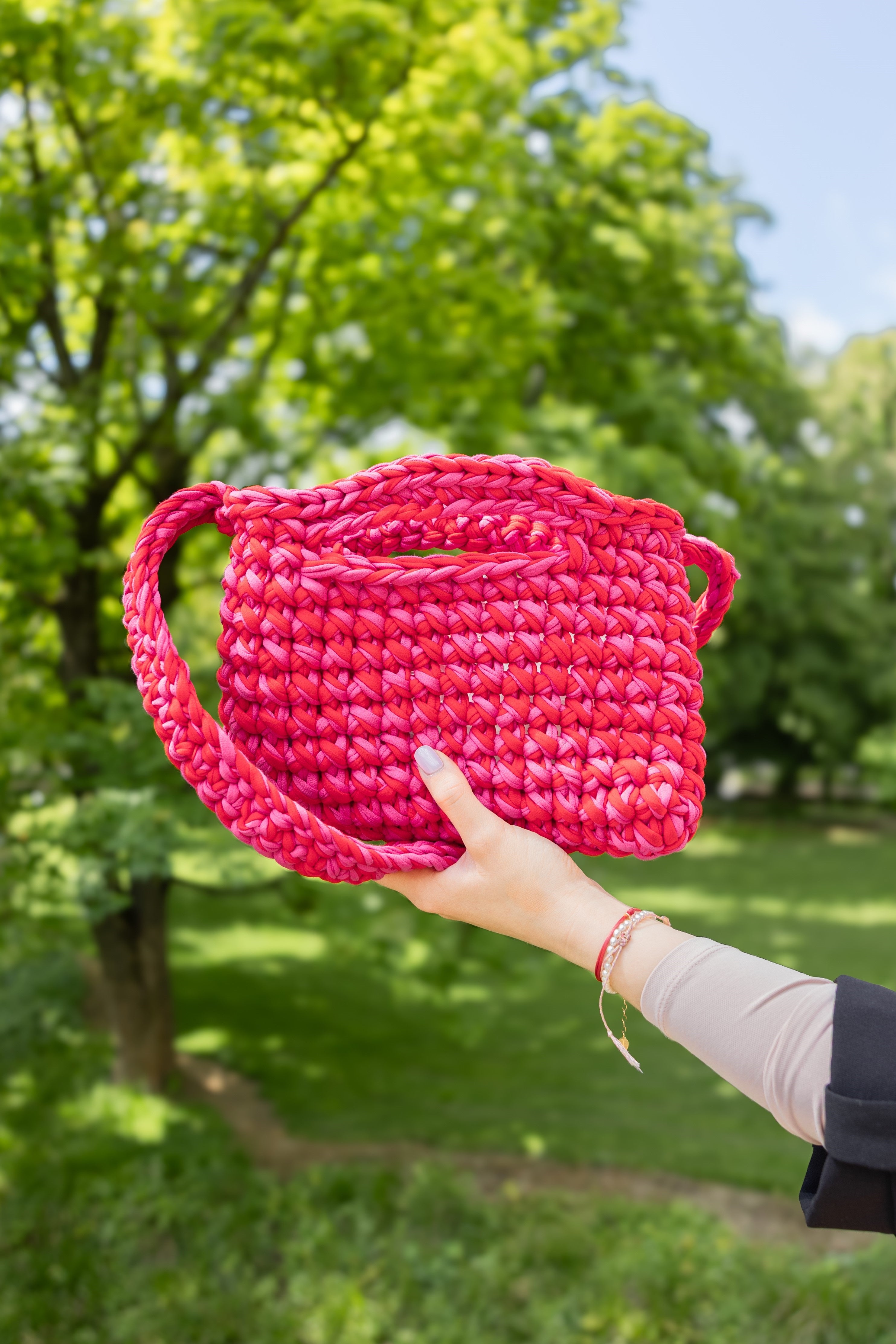 Uzlu.j - crossbody bag MEDA red/pink