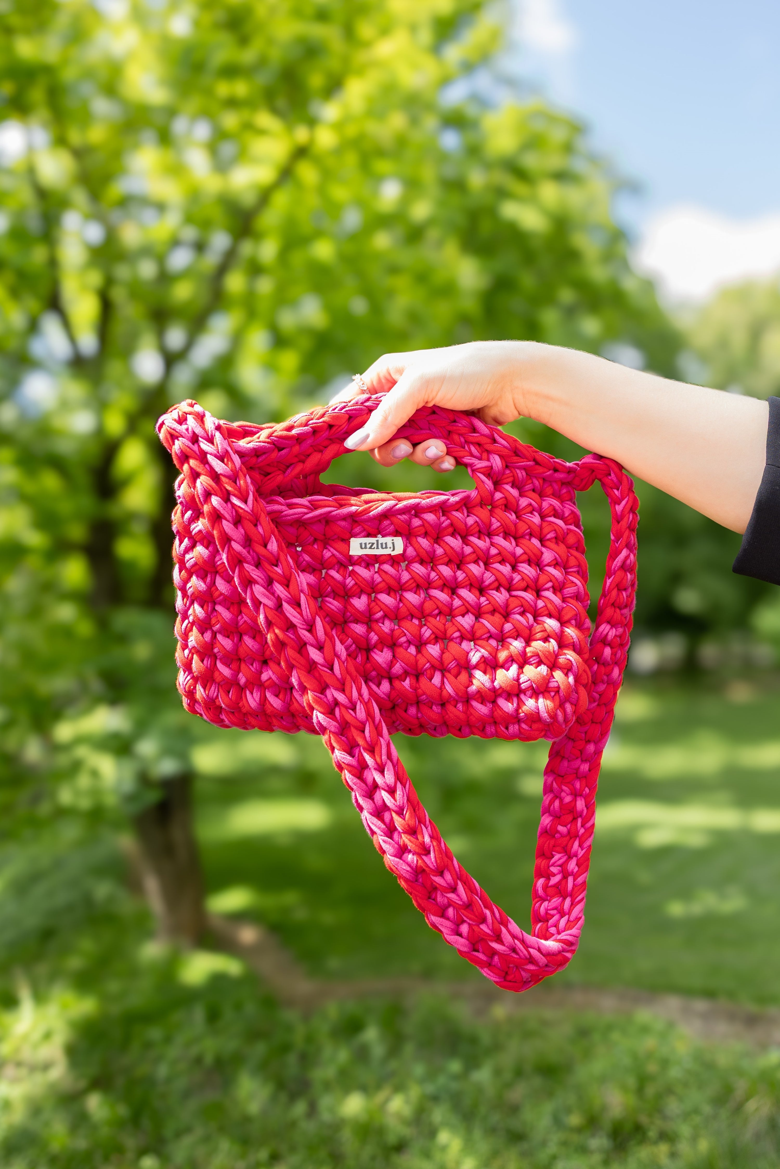 Uzlu.j - crossbody bag MEDA red/pink