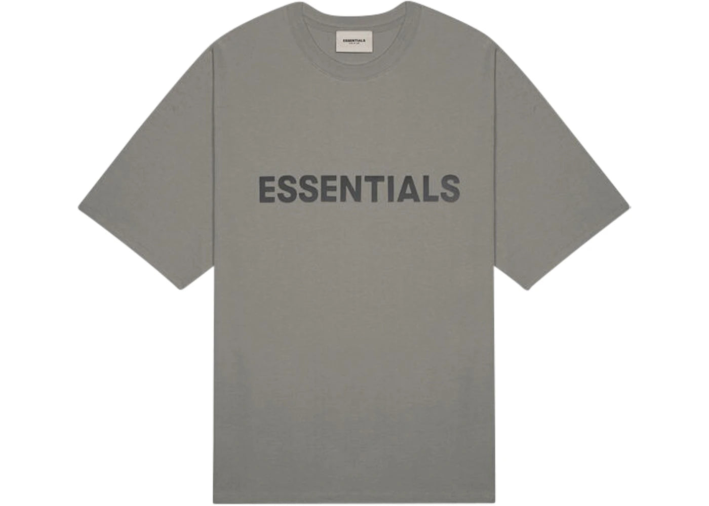 Fear of God Essentials 3D Silicon Applique Boxy T-Shirt Gray Flannel/Charcoal