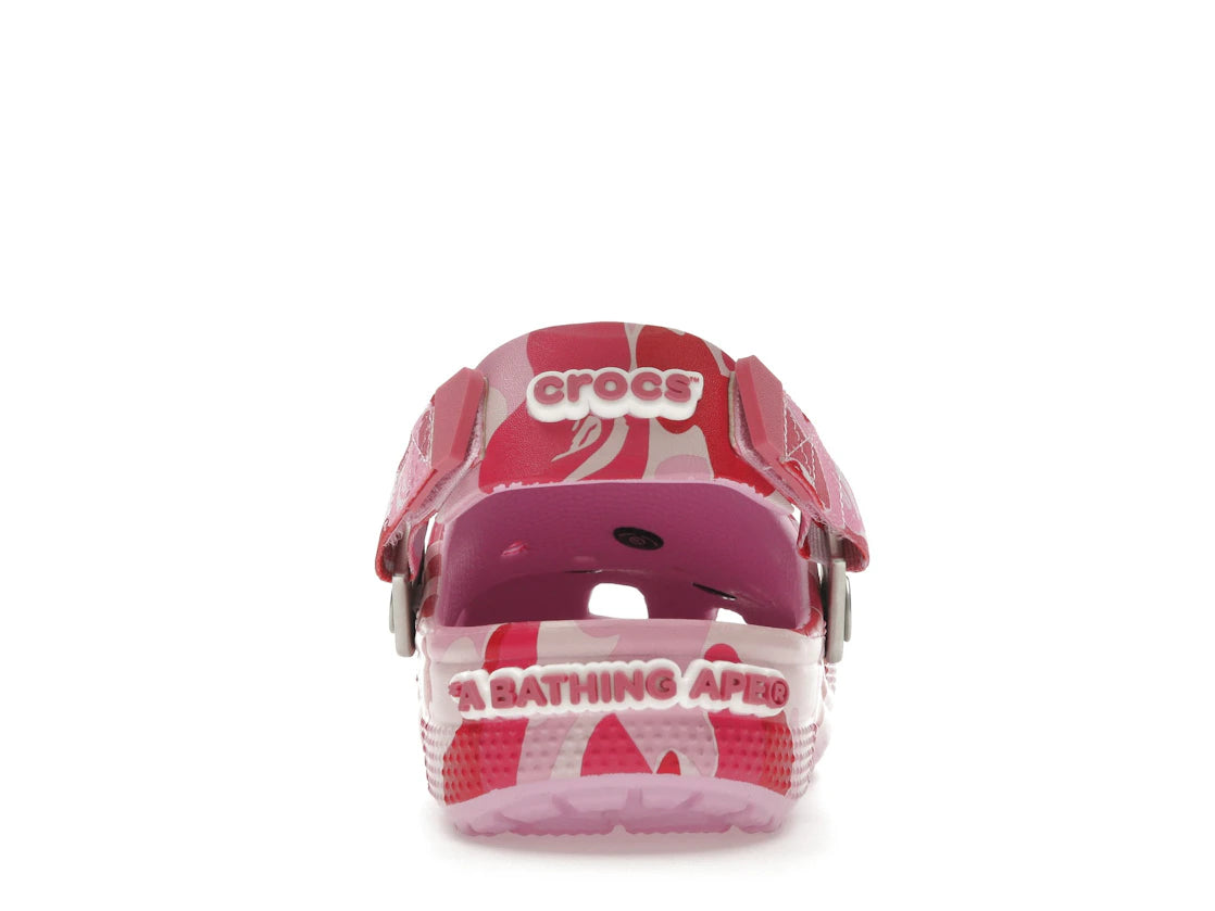 Crocs Classic Clog A Bathing Ape ABC Camo Pink