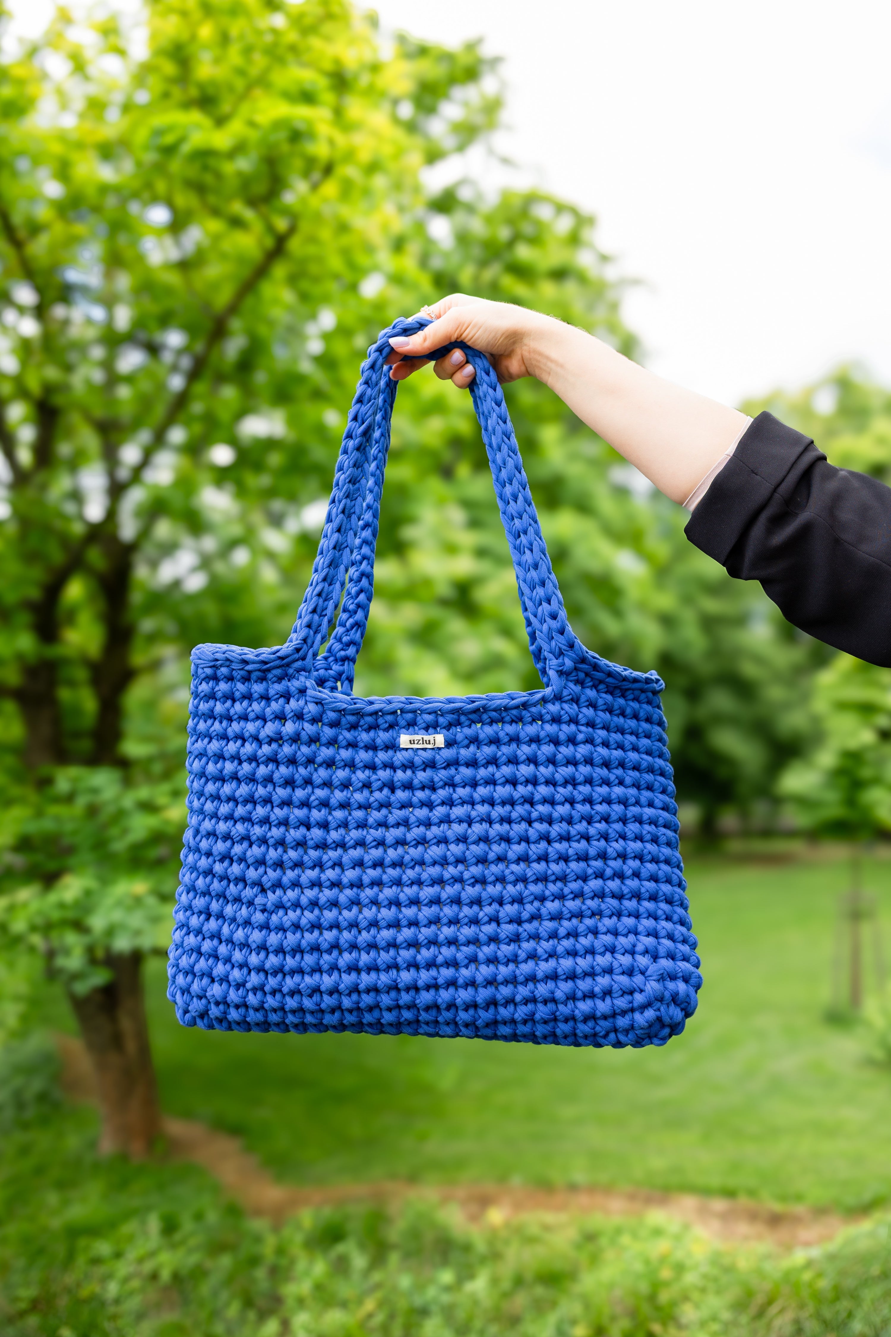 Uzlu.j - beach bag MONA blue