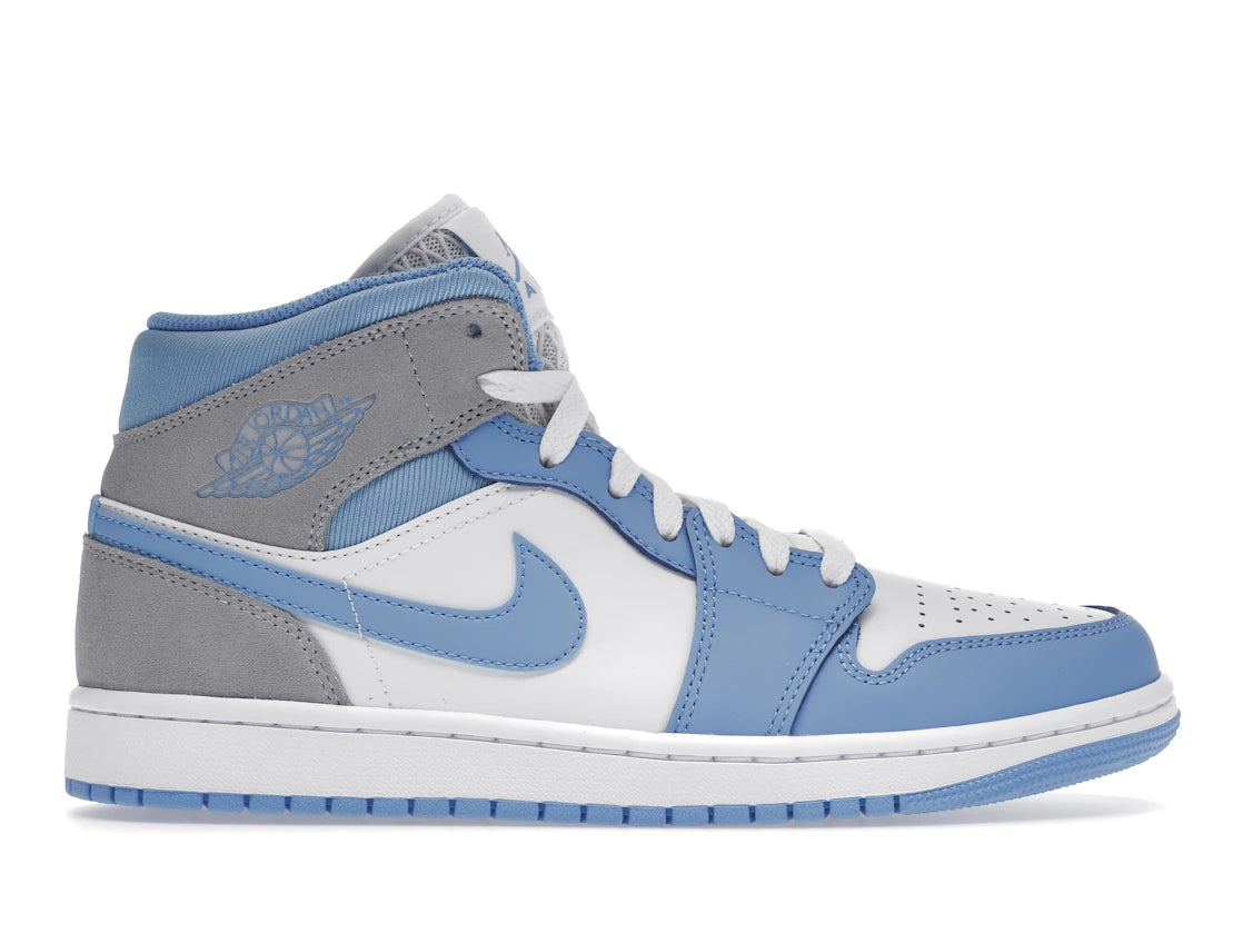 Jordan 1 Mid University Blue Grey