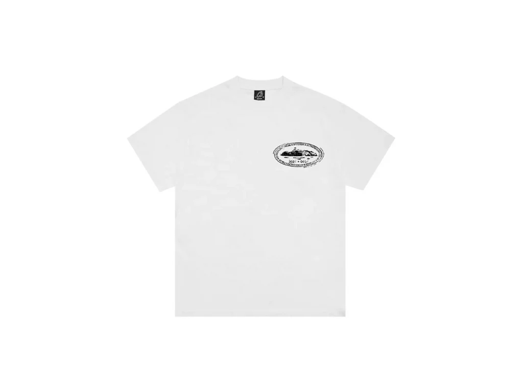 Corteiz Island stamp tee White