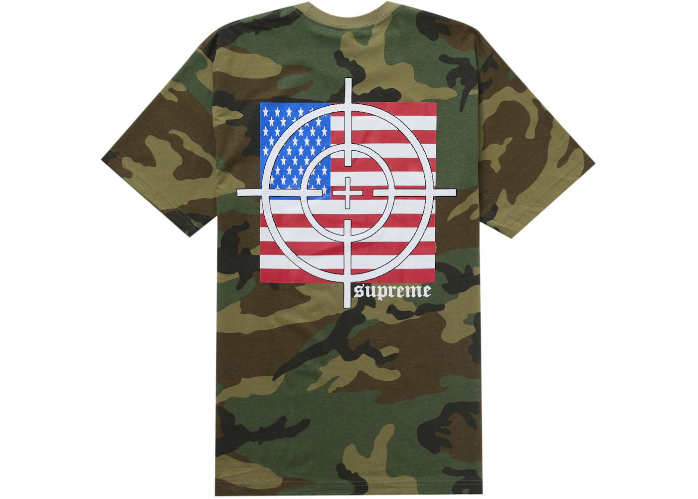 Supreme Target Tee Woodland Camo