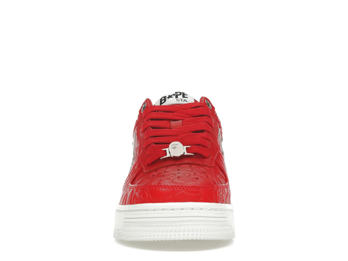 A Bathing Ape Bape Sta Low #3 Line Camo Red
