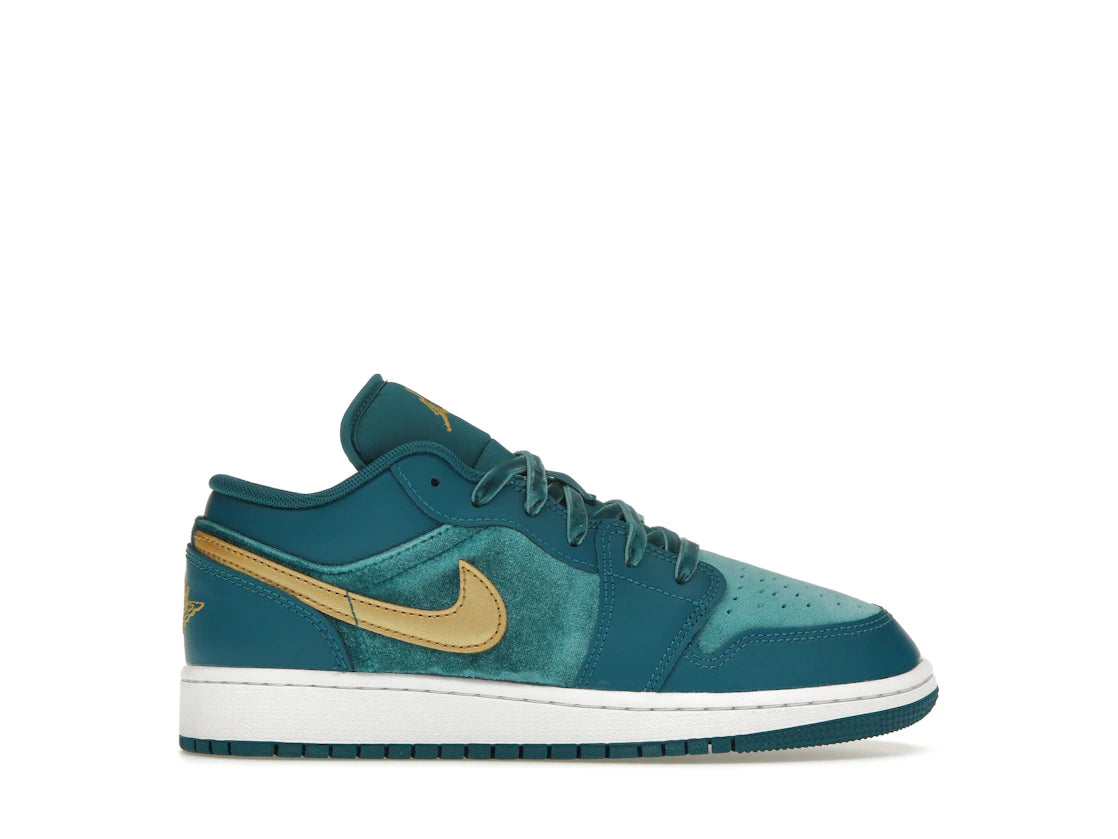 Jordan 1 Low SE Geode Teal Metallic Gold (GS)