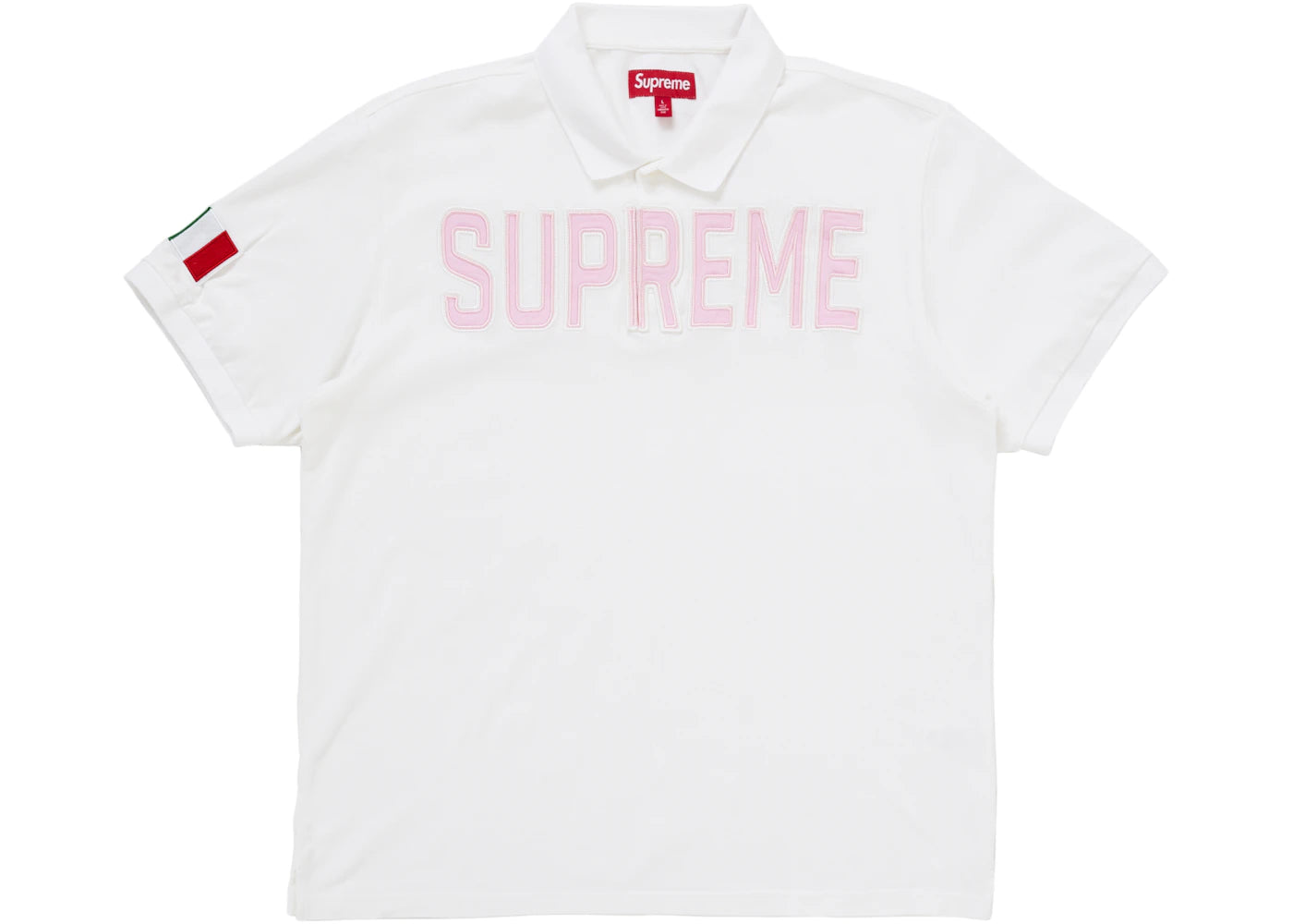 Supreme Twill Appliqué Polo White