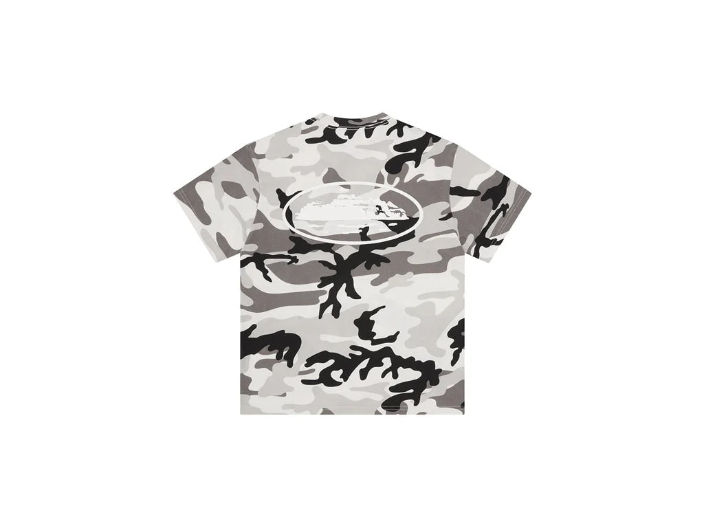Corteiz Island Puff Print Tee Arctic Camo