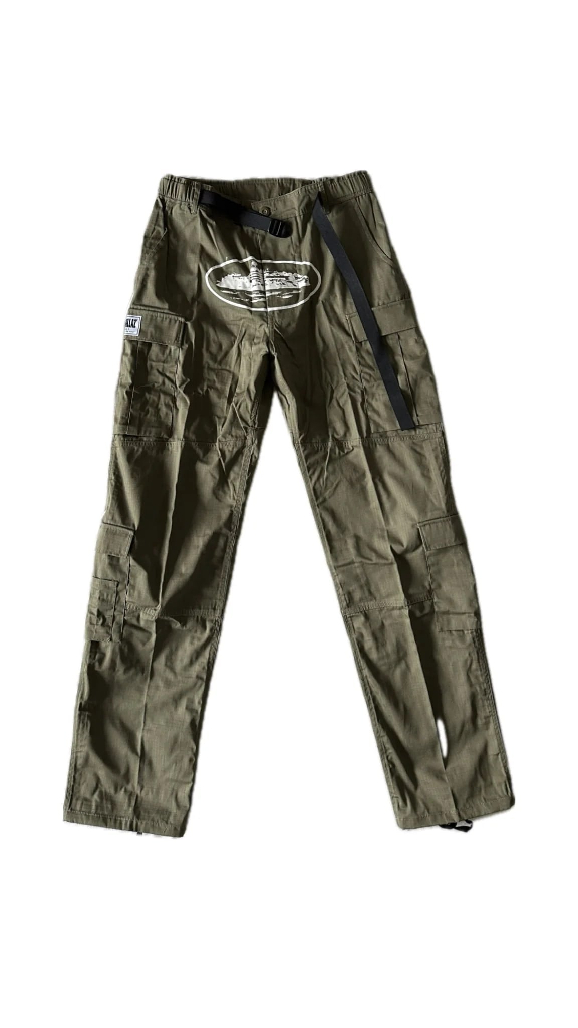 Corteiz Guerillaz Cargo Pants Khaki/White