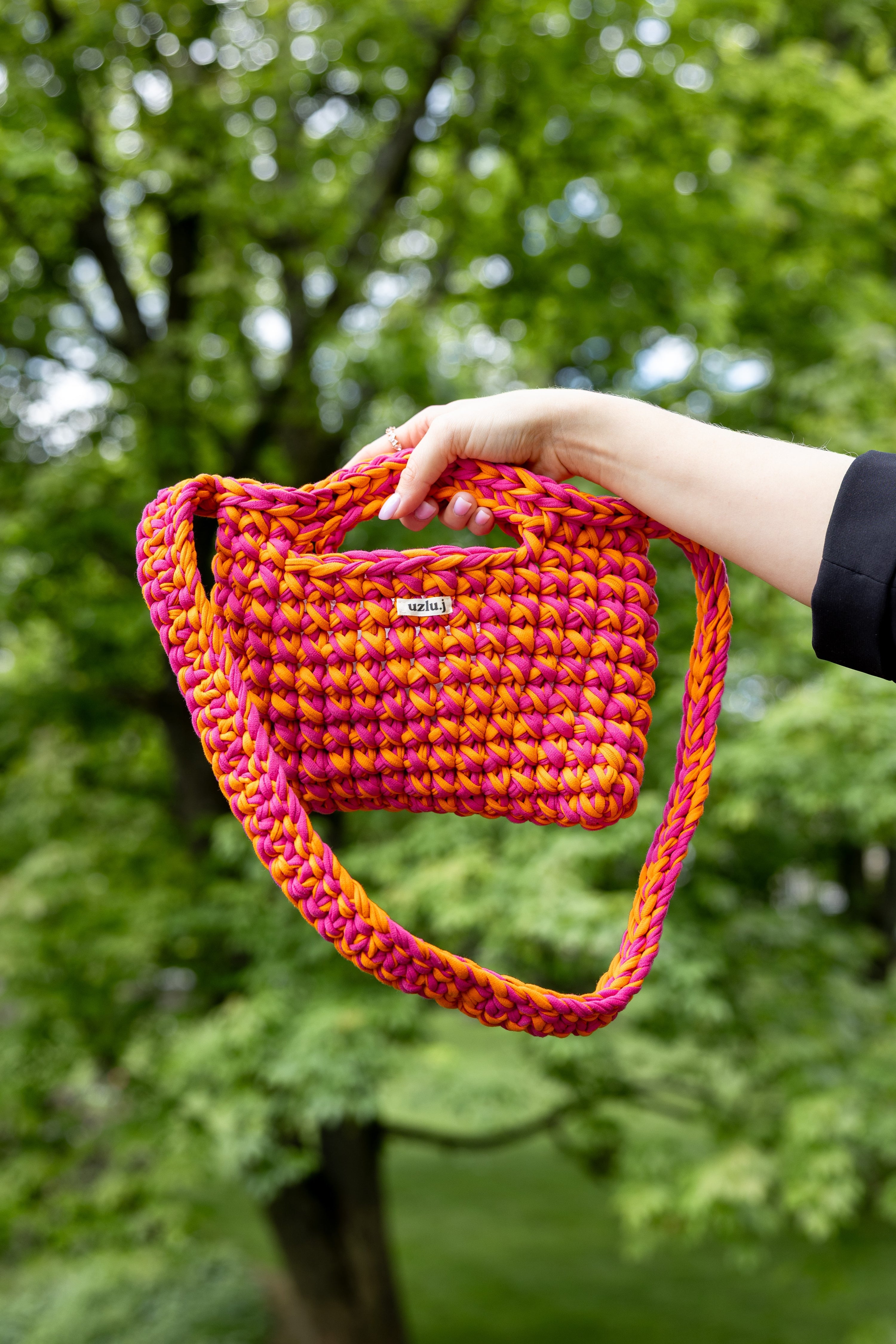 Uzlu.j - crossbody bag MEDA orange/pink