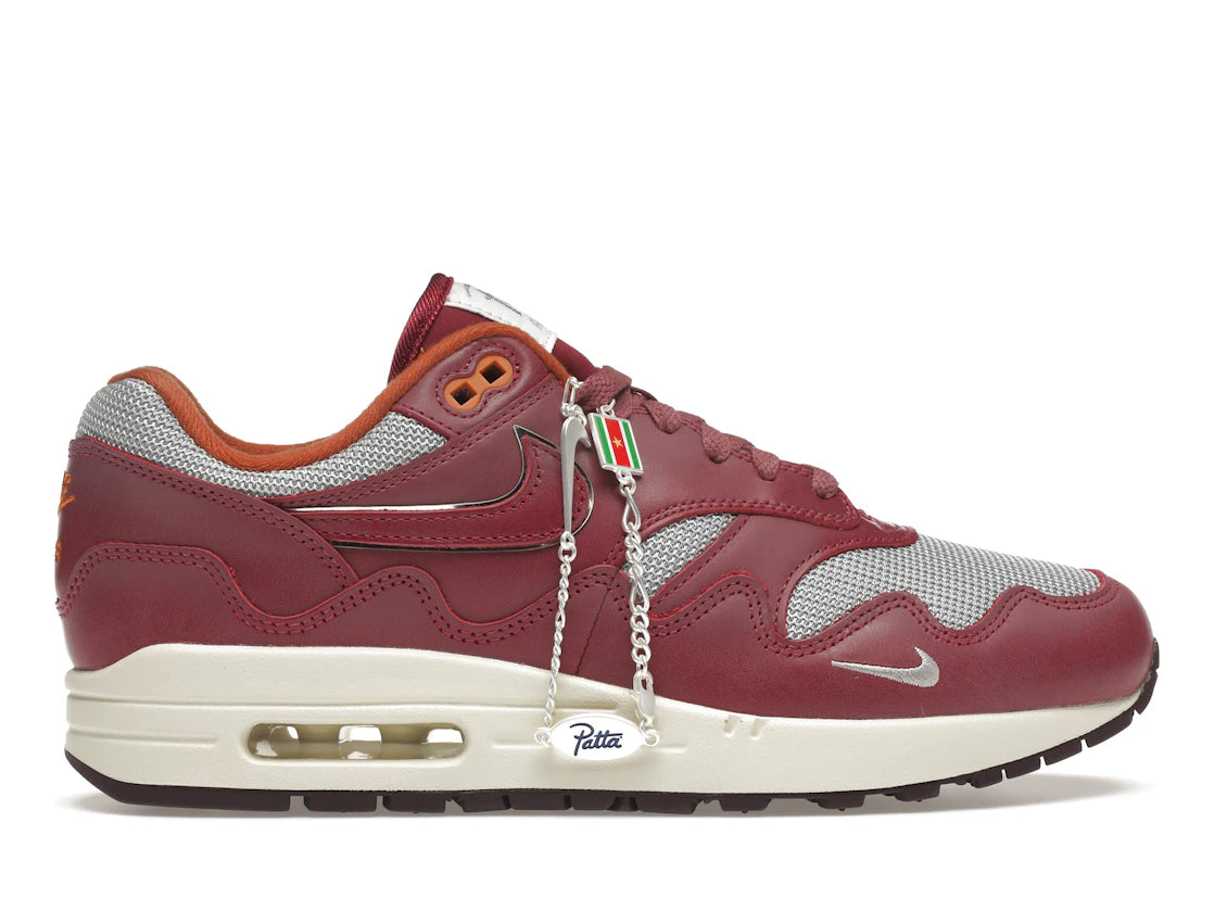 Nike Air Max 1 Patta Waves Rush Maroon (without Bracelet)