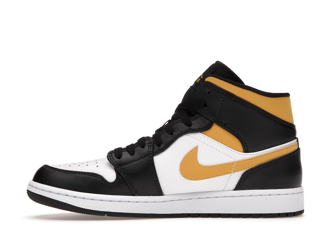 Jordan 1 Mid White Pollen Black