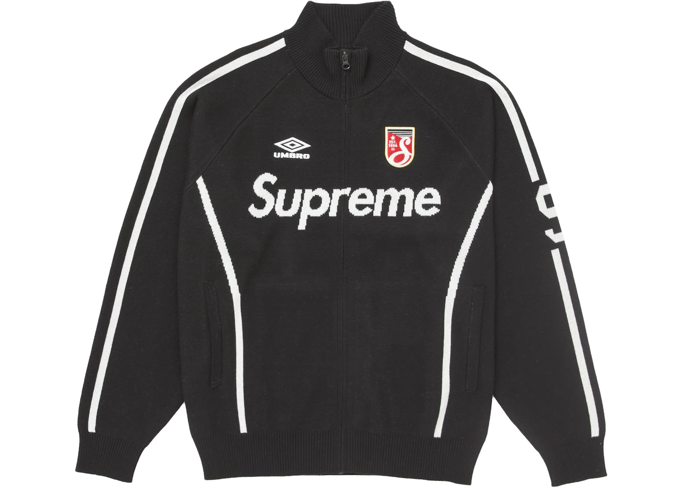 Supreme Umbro Zip Up Sweater Black