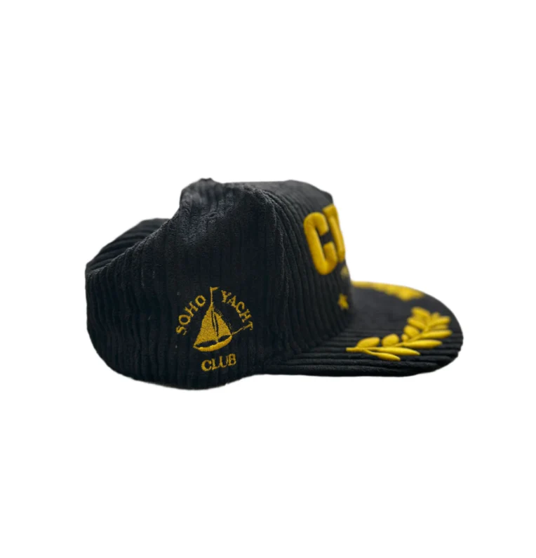 Corteiz Soho Yacht Club Crtz Cap Black