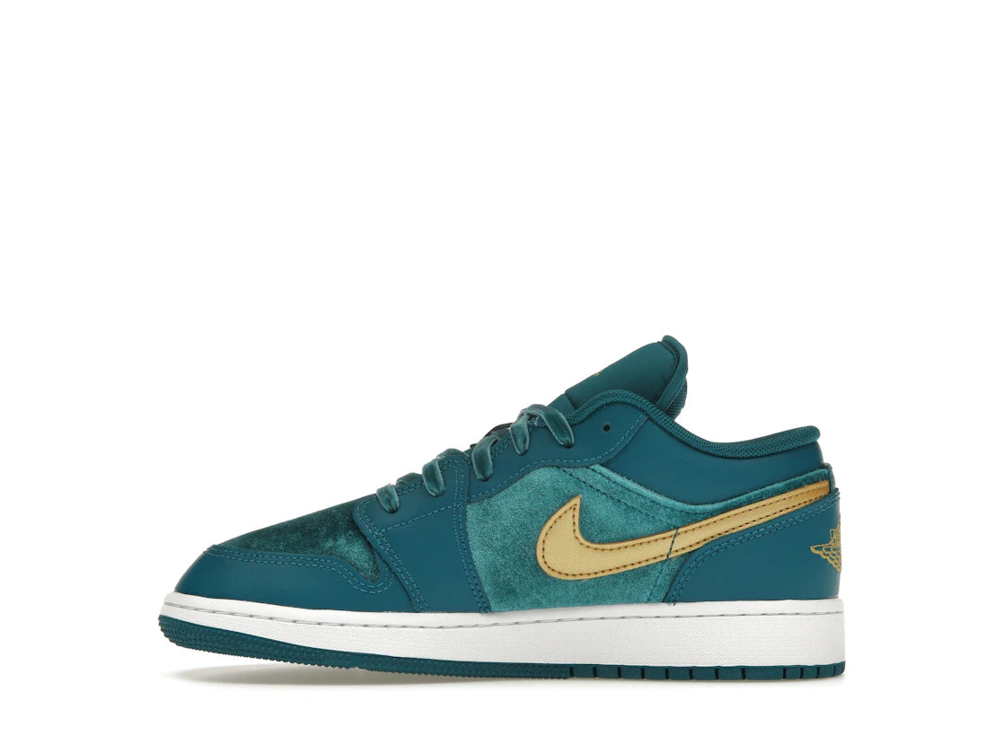 Jordan 1 Low SE Geode Teal Metallic Gold (GS)
