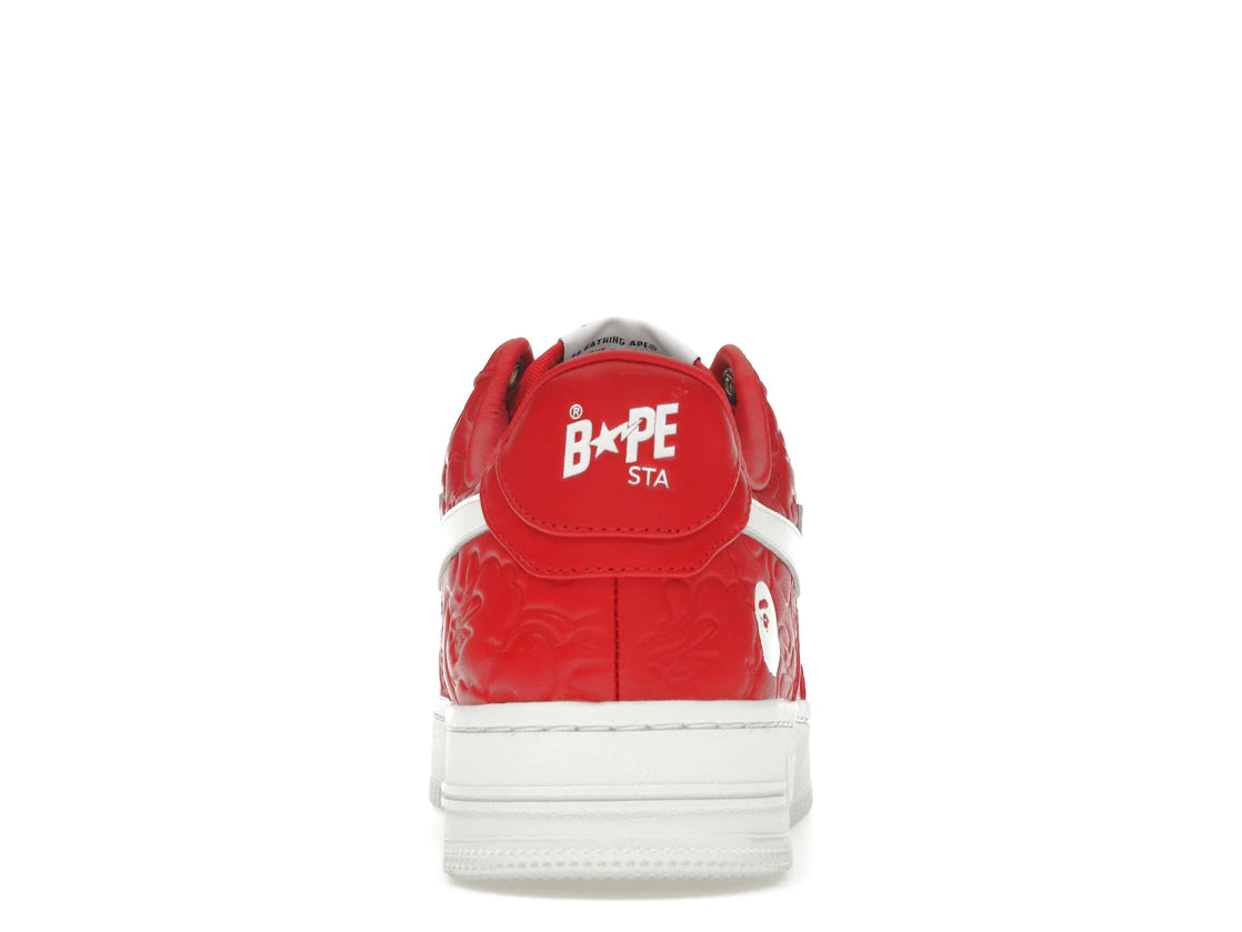 A Bathing Ape Bape Sta Low #3 Line Camo Red
