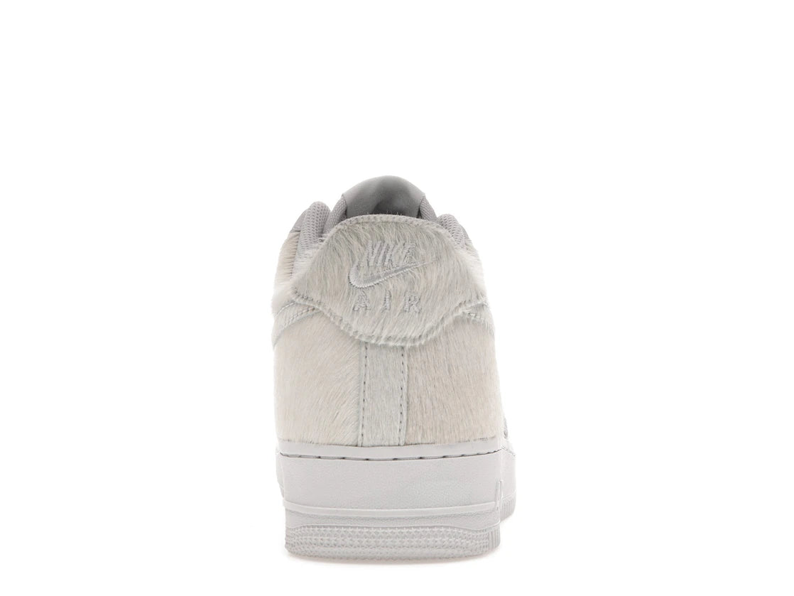 Nike Air Force 1 Low White Pony Hair Heel