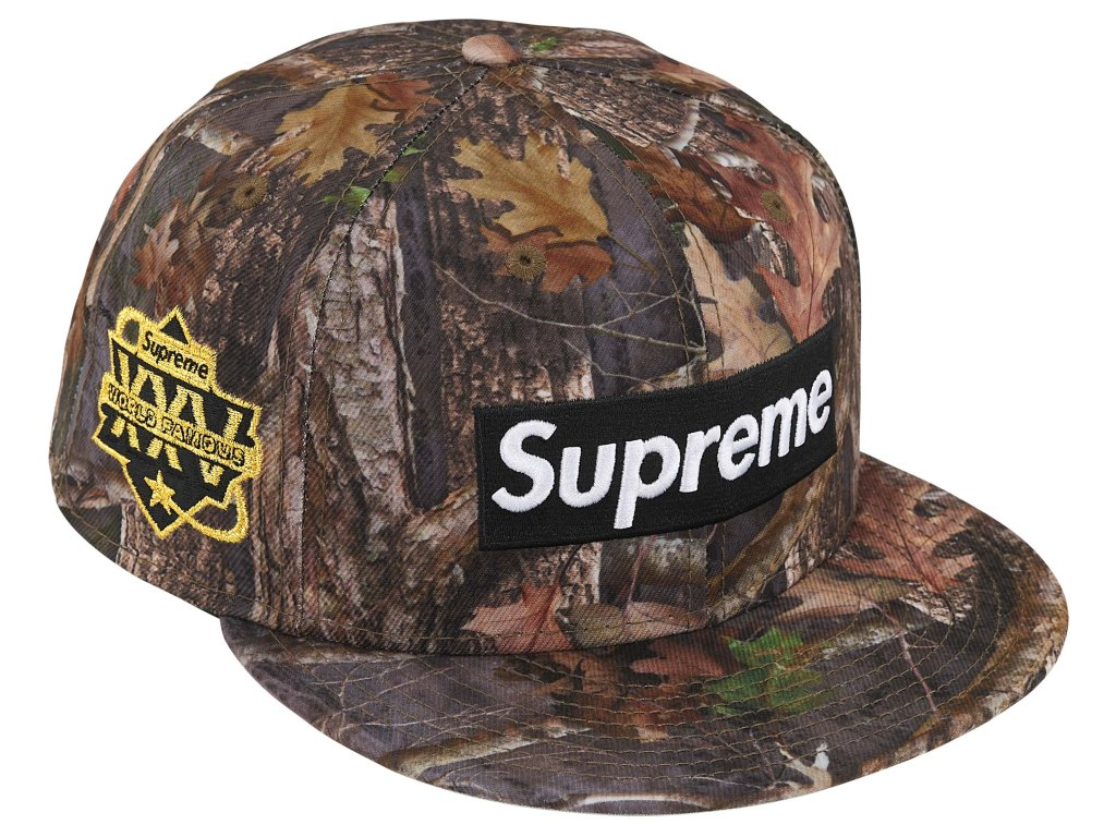 Supreme Championship Box Logo New Era 59Fifty Hat TrueTimber Kanati Camo