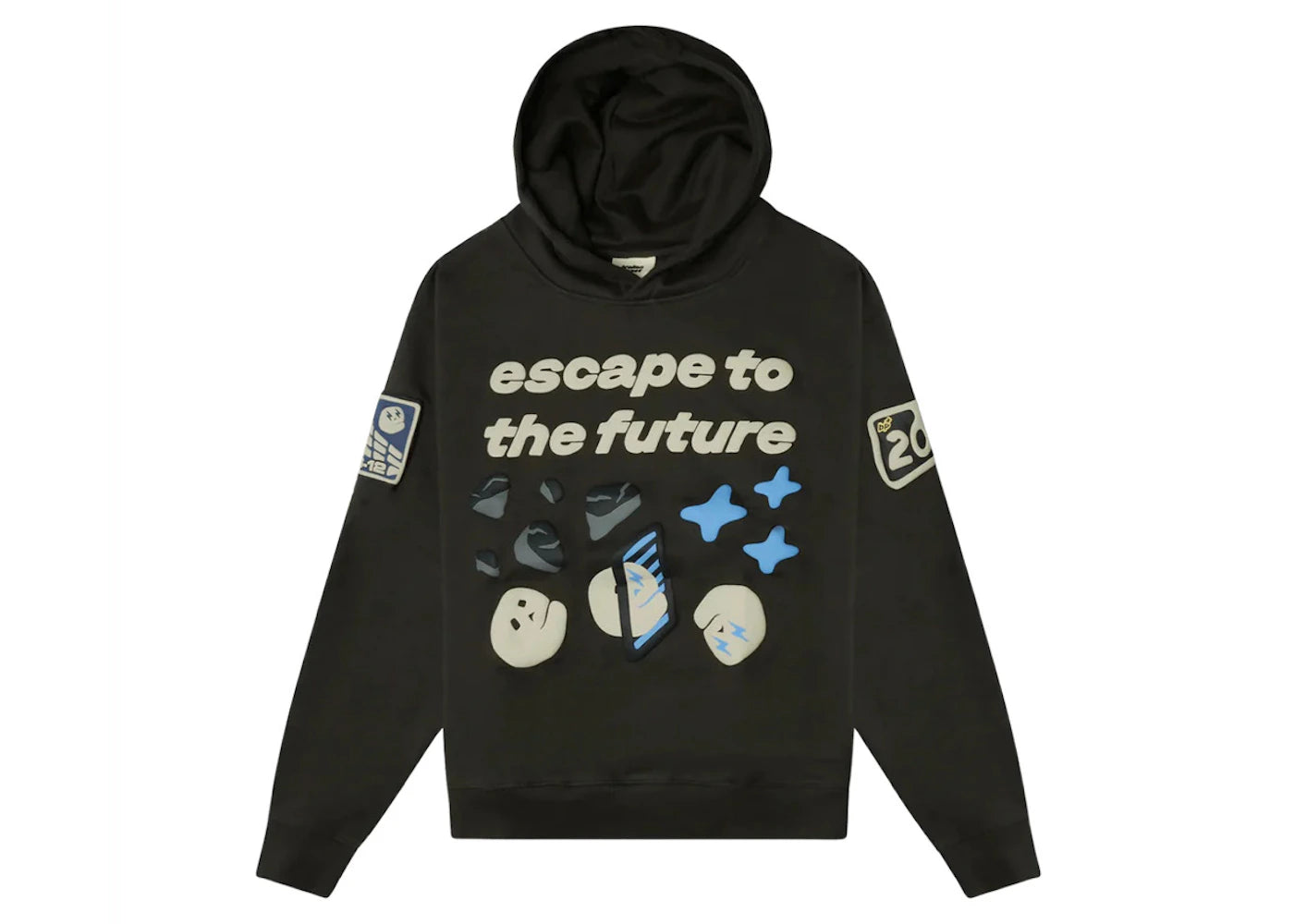 Broken Planet Escape To The Future Hoodie Soot Black