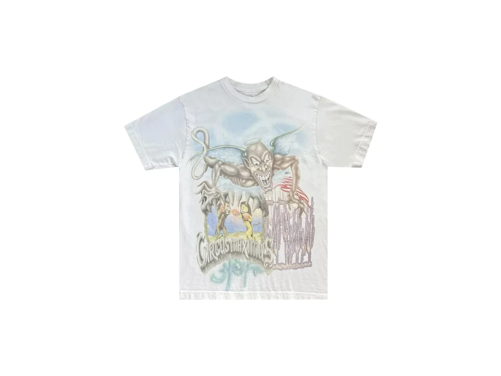 Travis Scott Utopia Circus Maximus 2023 Tour III Tee White