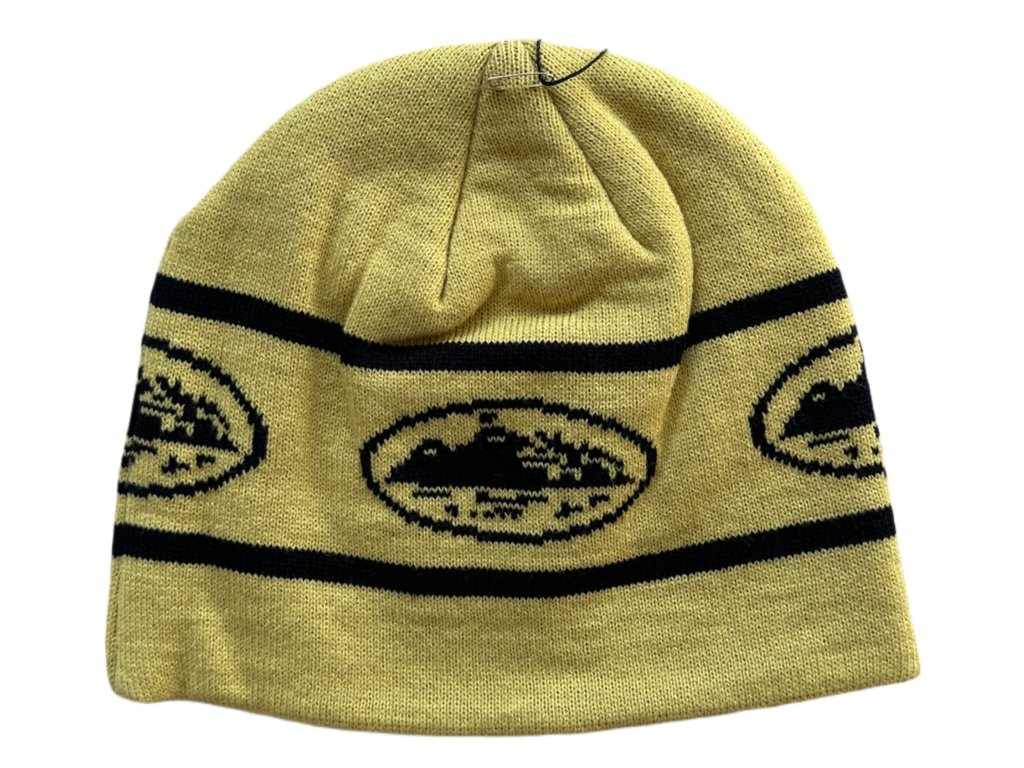 Corteiz Repeat Alcatraz Beanie Yellow Black