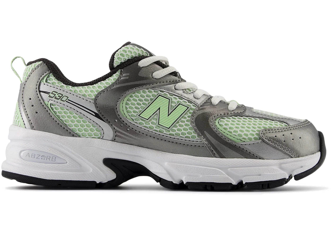 New Balance 530 Dark Silver Metallic Melon Water (GS)