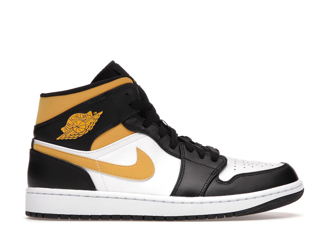 Jordan 1 Mid White Pollen Black