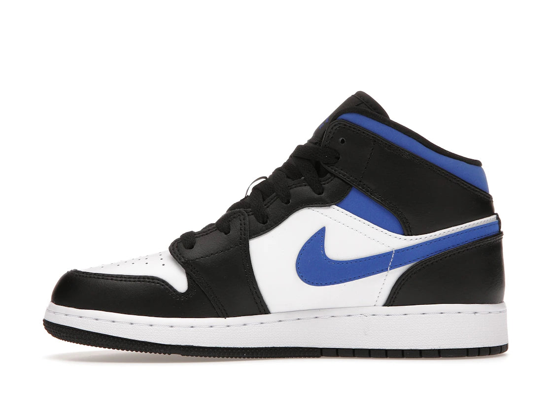 Jordan 1 Mid White Black Racer Blue (GS)
