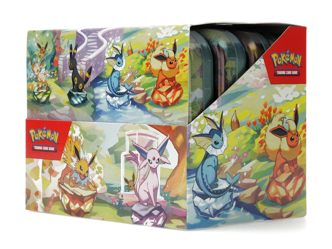 Pokémon Scarlet & Violet Prismatic Evolutions 8 Tin Mini Display
