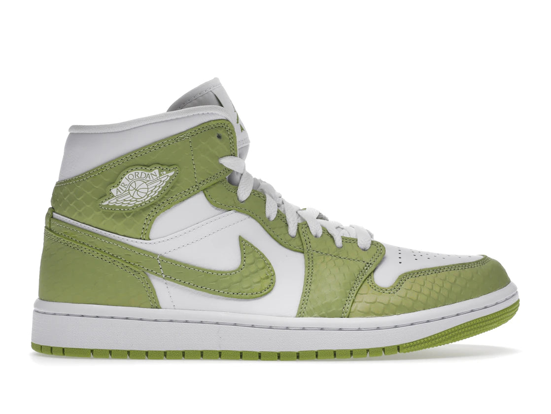 Jordan 1 Mid Green Python (W)