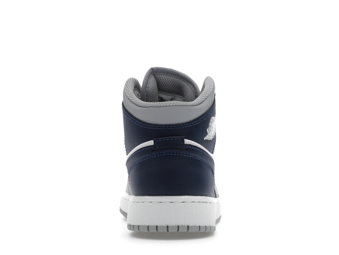 Jordan 1 Mid Wolf Grey Midnight Navy (GS)