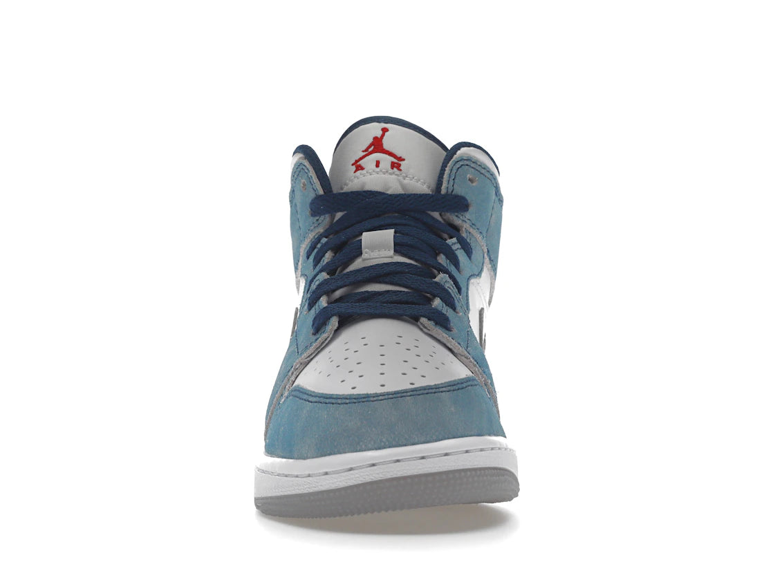 Air Jordan 1 Mid SE French Blue Light Steel (GS)