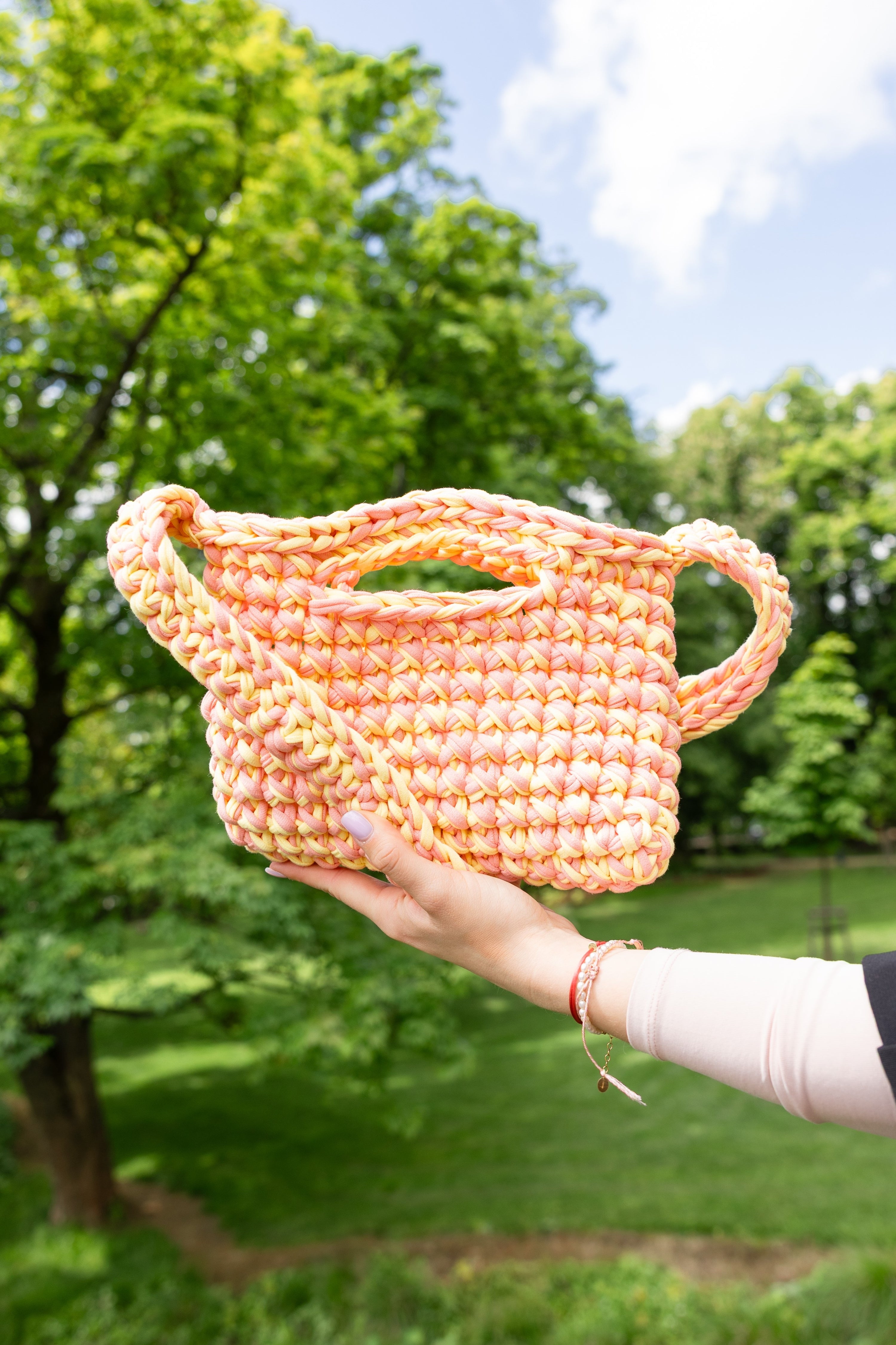 Uzlu.j - crossbody bag MEDA yellow/pink