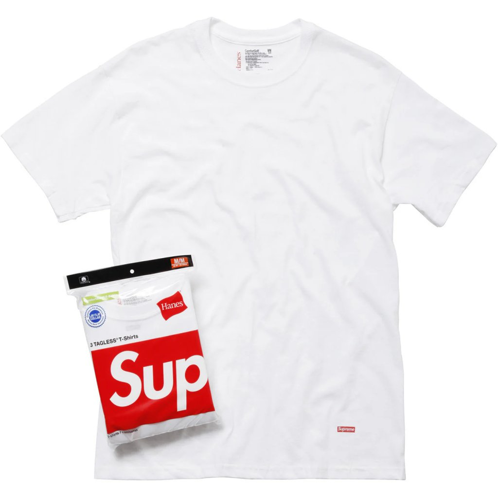 Supreme Hanes Tagless Tee White