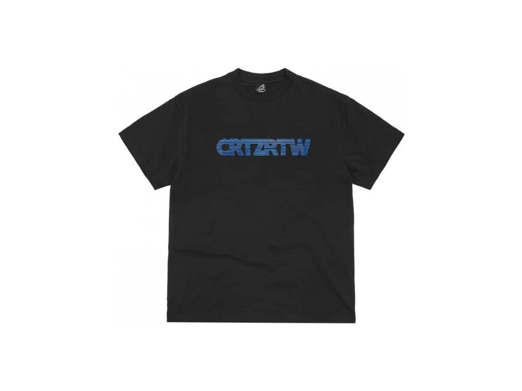 Corteiz CRTZRTW Blue Logo Tee Black