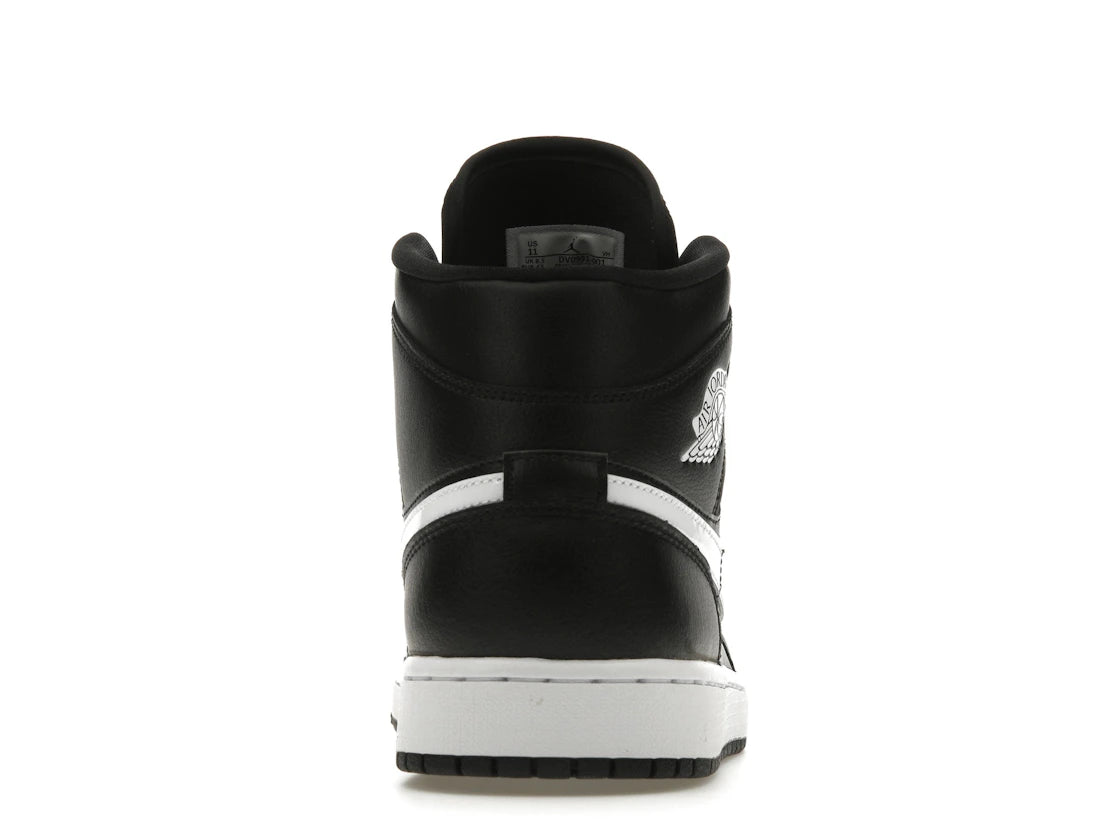 Jordan 1 Mid Black White (W)
